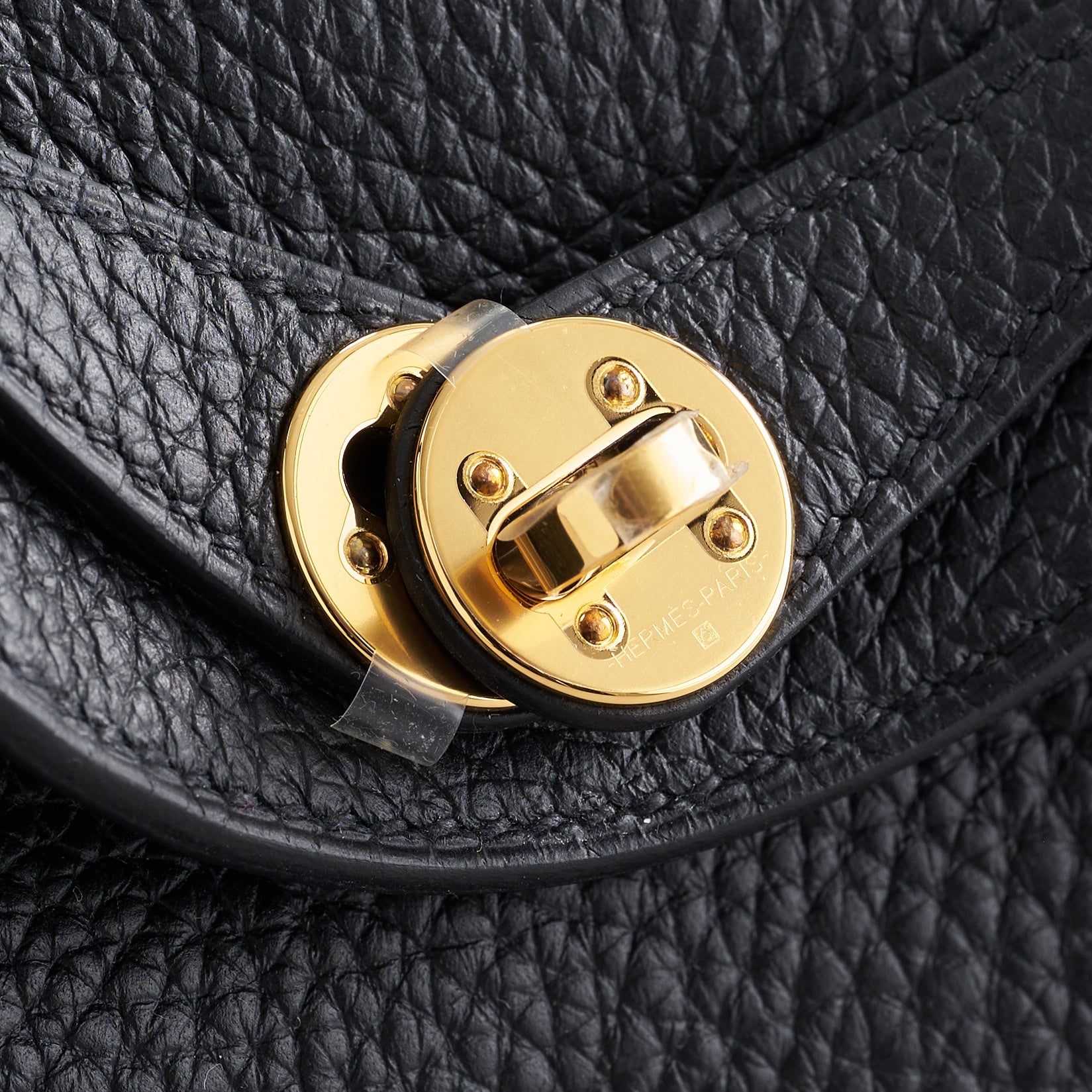 Hermès Lindy 20 Clemence Black Gold Hardware