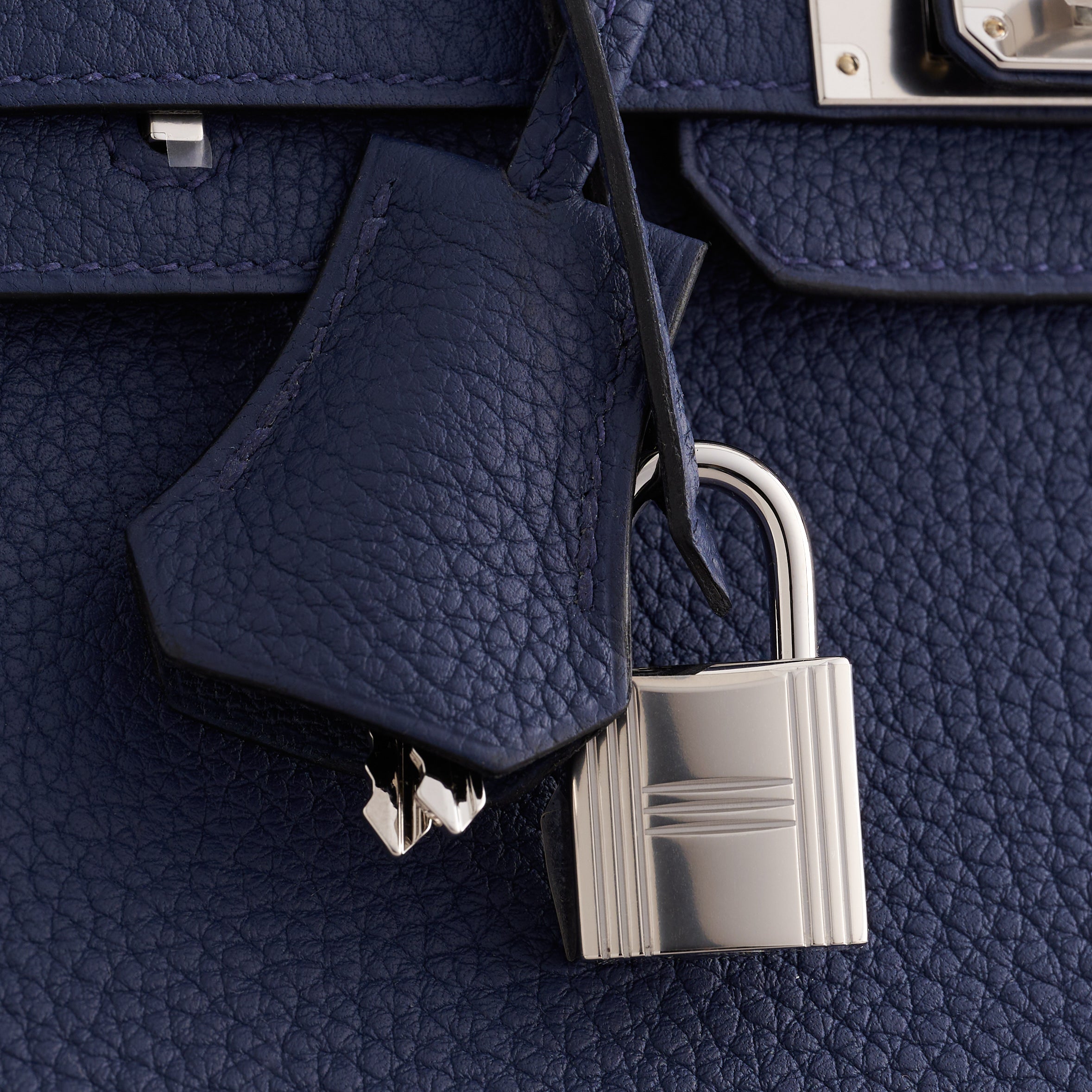 Hermès Birkin 25 Togo Blue Navy Palladium Hardware