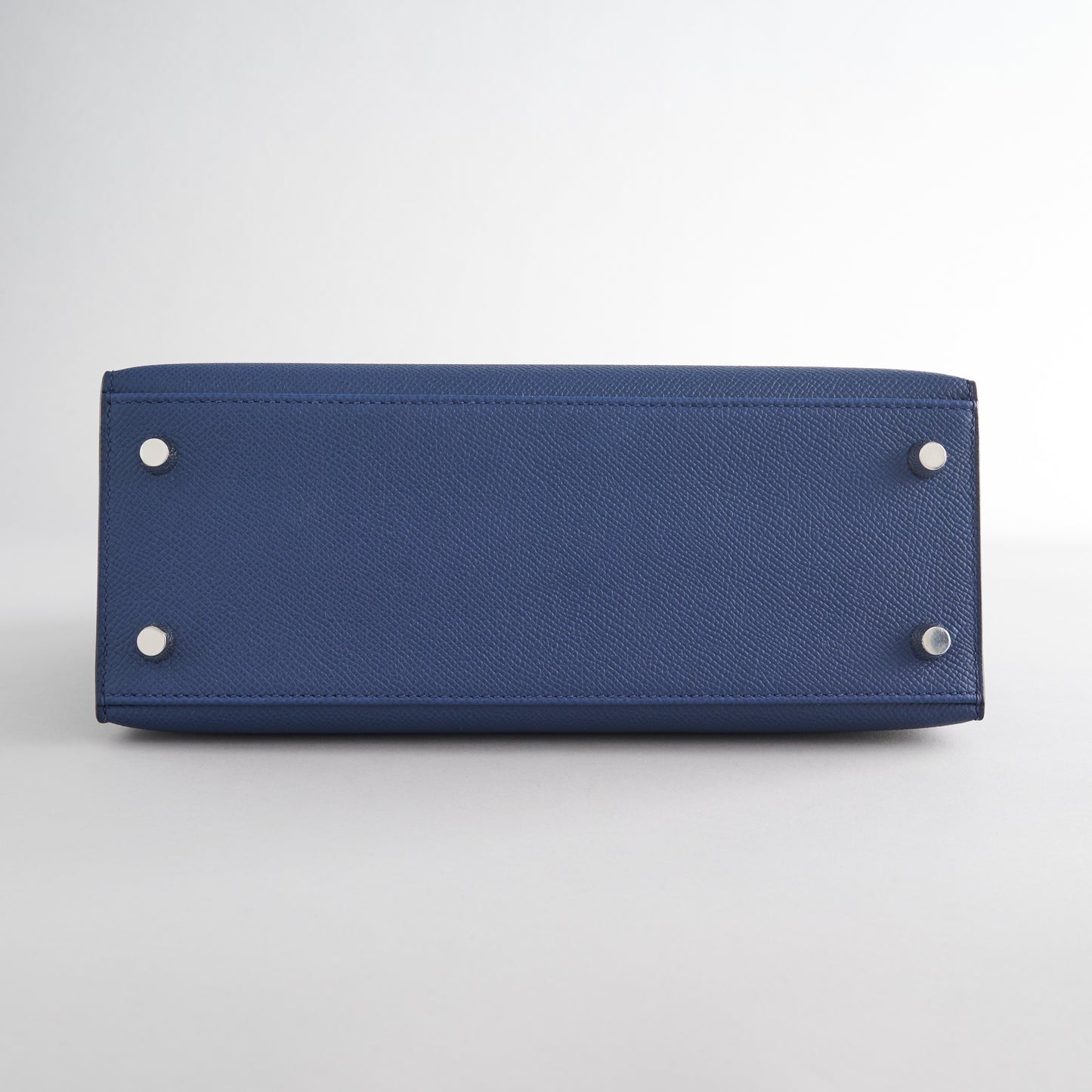 Hermès Kelly 25 Epsom Blue Navy Sellier Palladium Hardware