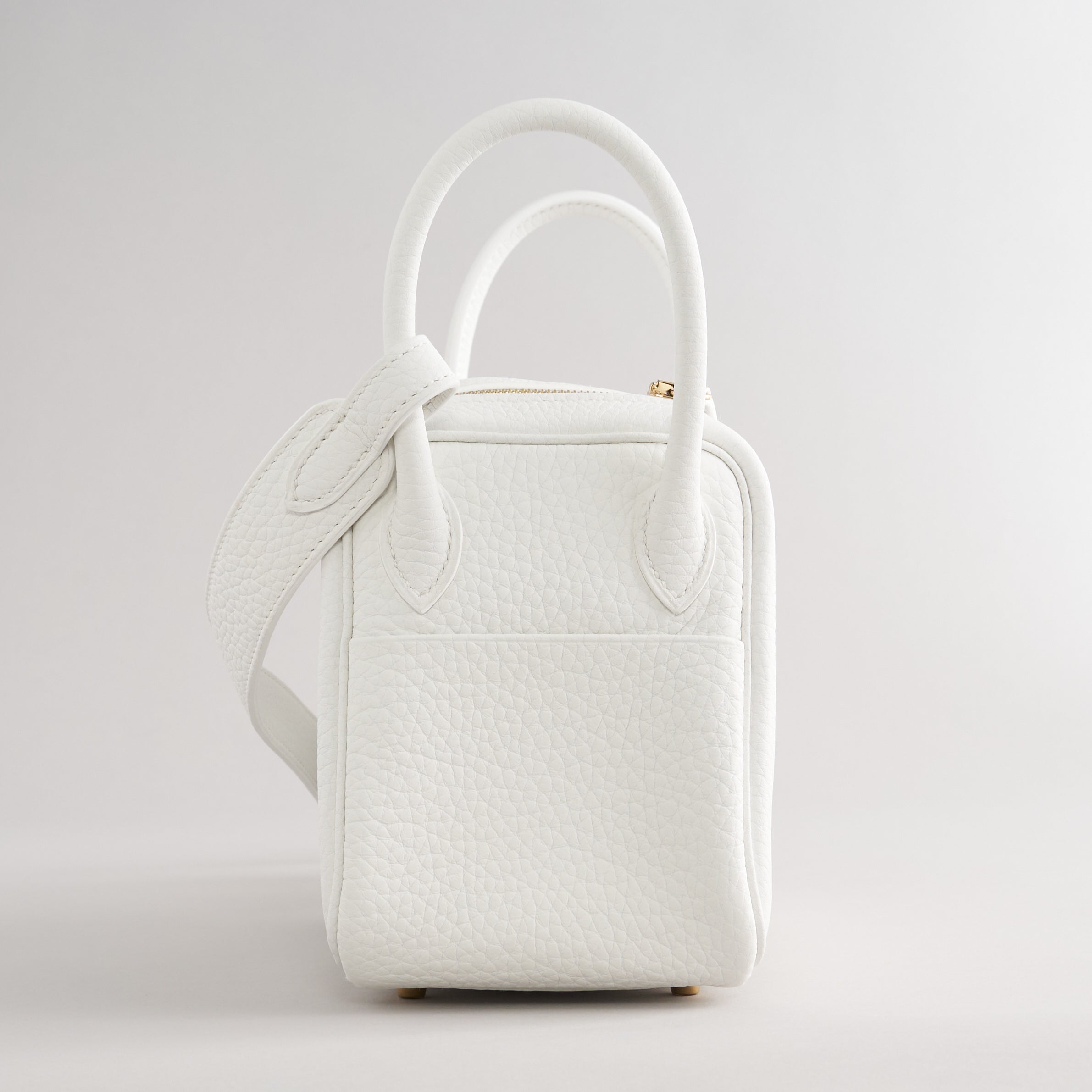 Hermès Lindy 20 Calfskin New White Gold Hardware