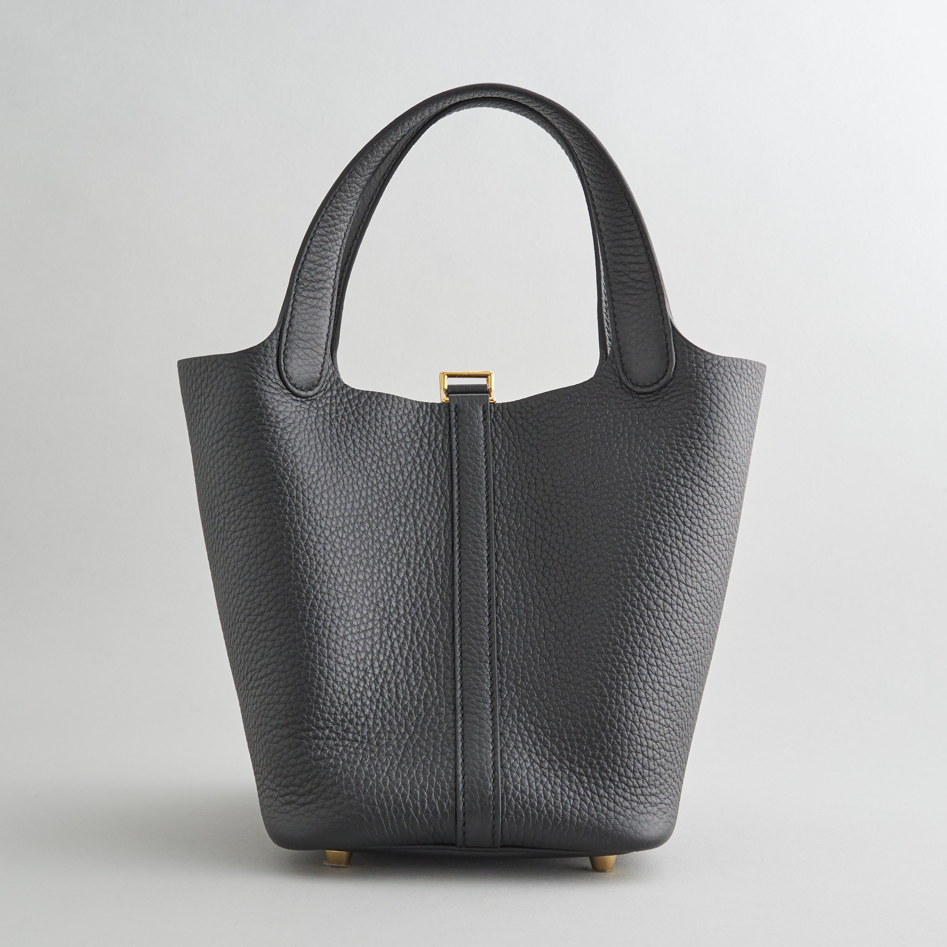 Hermès Picotin 18 Clemence Black Gold Hardware