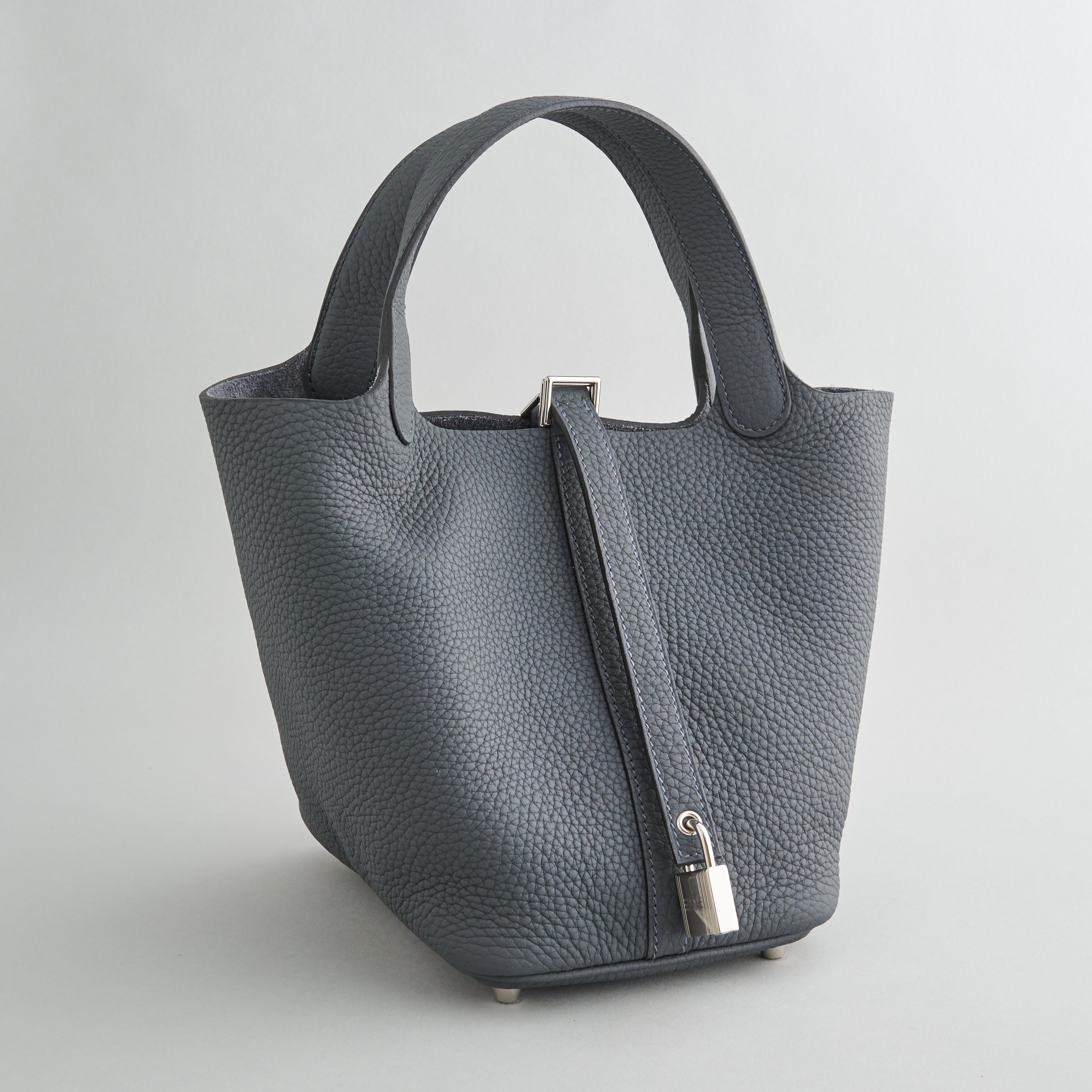 Hermès Picotin 18 Clemence Gris Misty Palladium Hardware