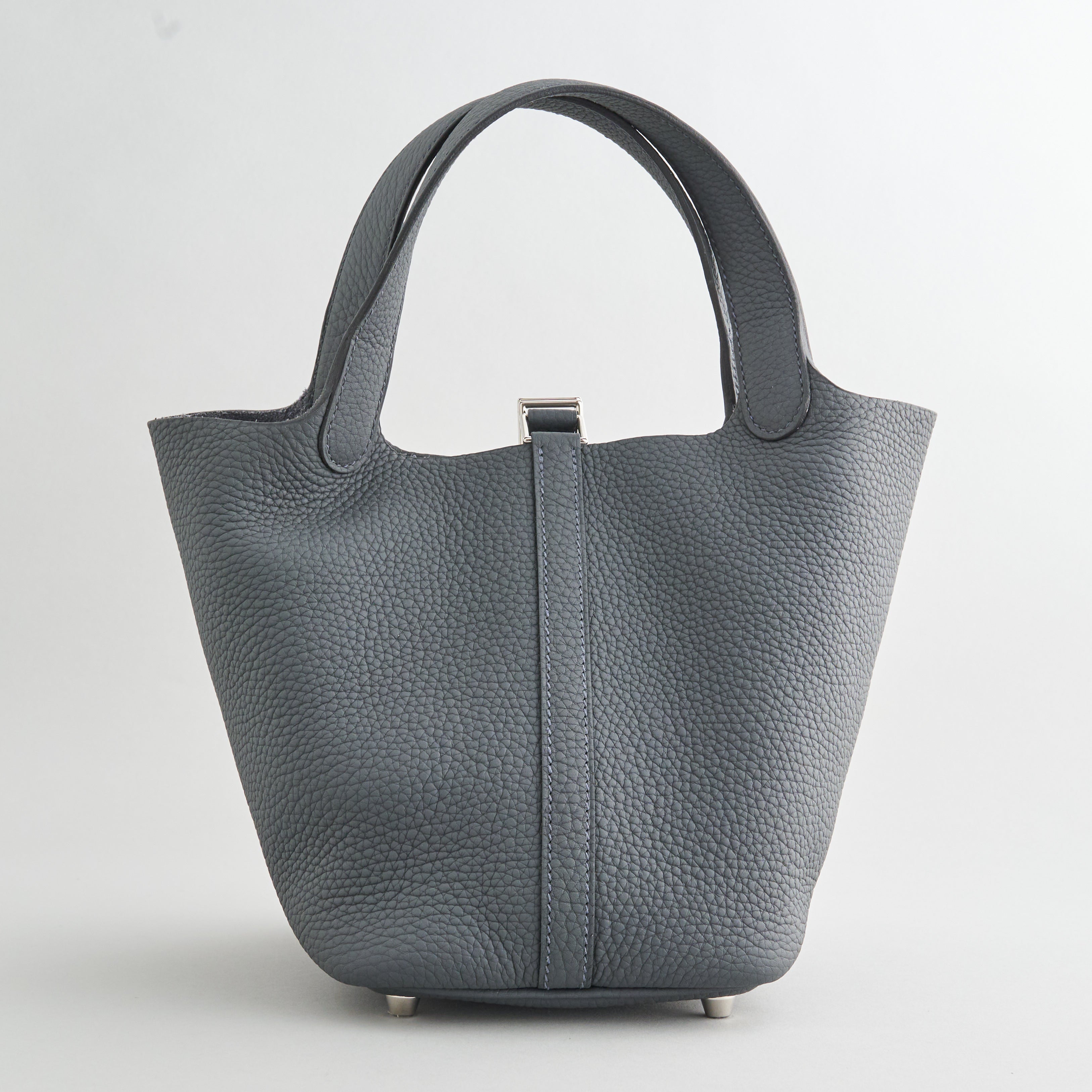 Hermès Picotin 18 Clemence Gris Misty Palladium Hardware