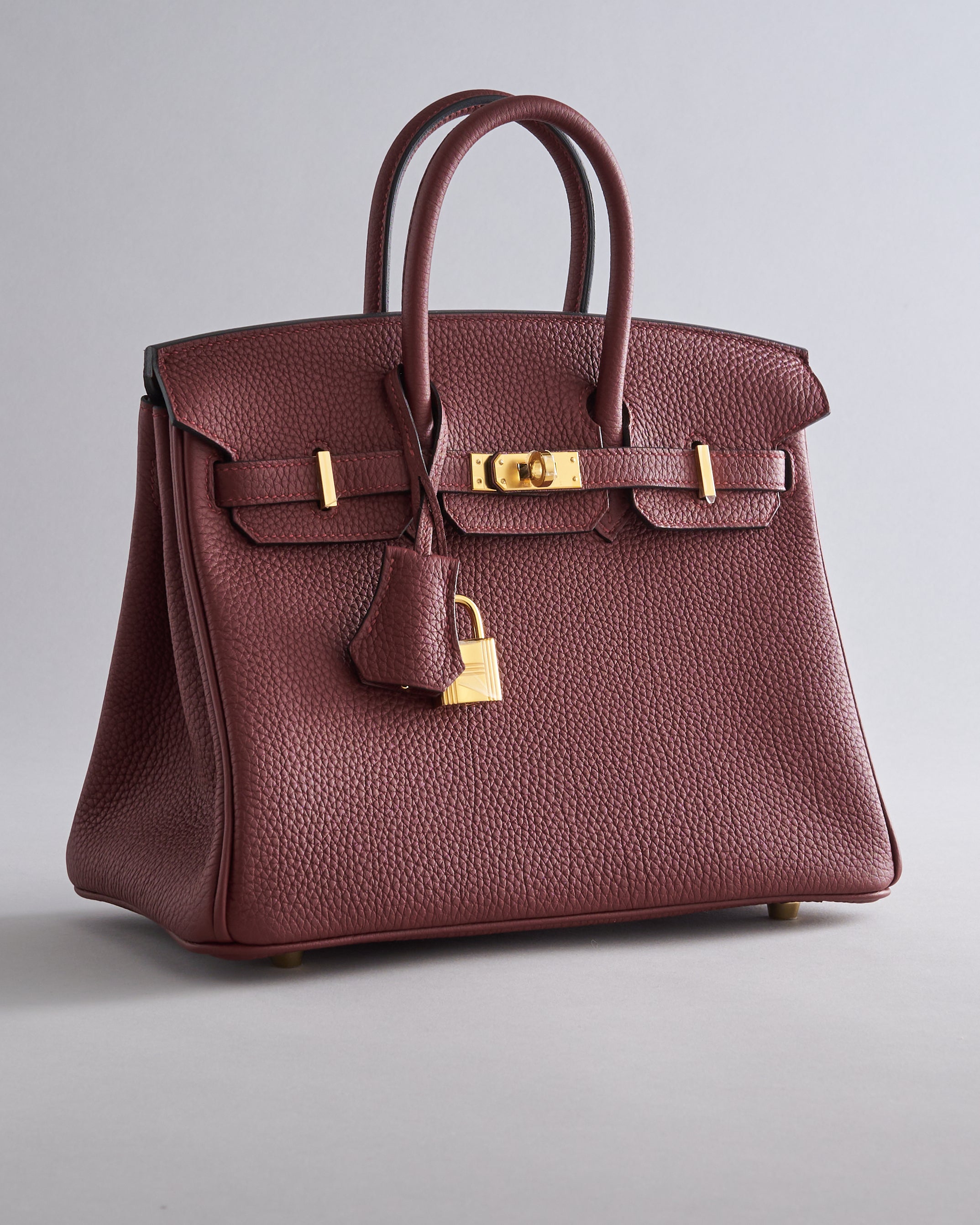 Hermès Birkin 25 Togo Rouge Sellier Gold Hardware Retourne