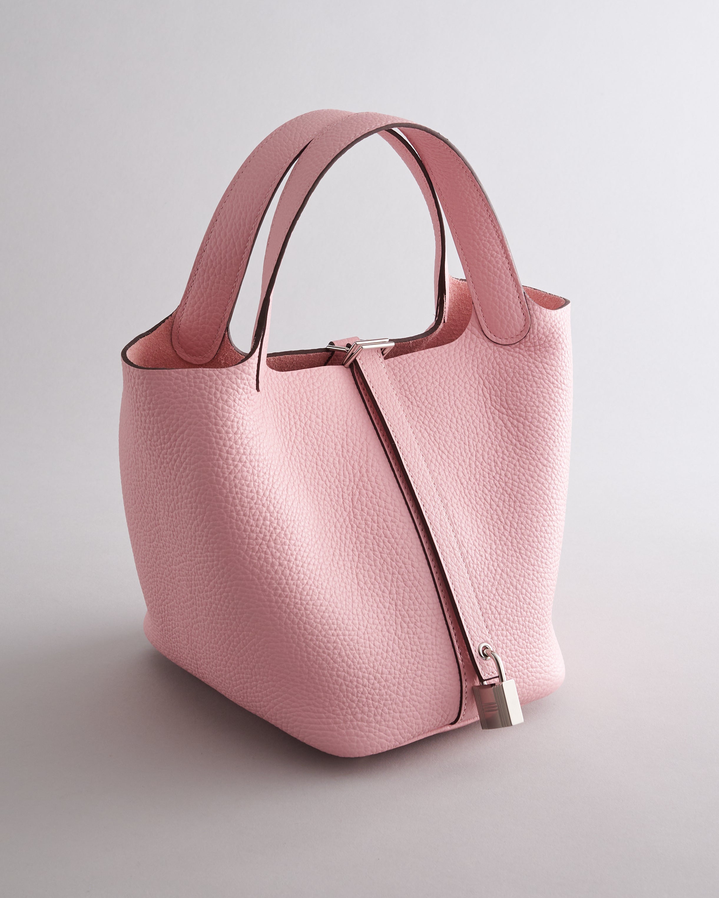 Hermès Picotin 18 Clemence Rose Sakura Palladium Hardware