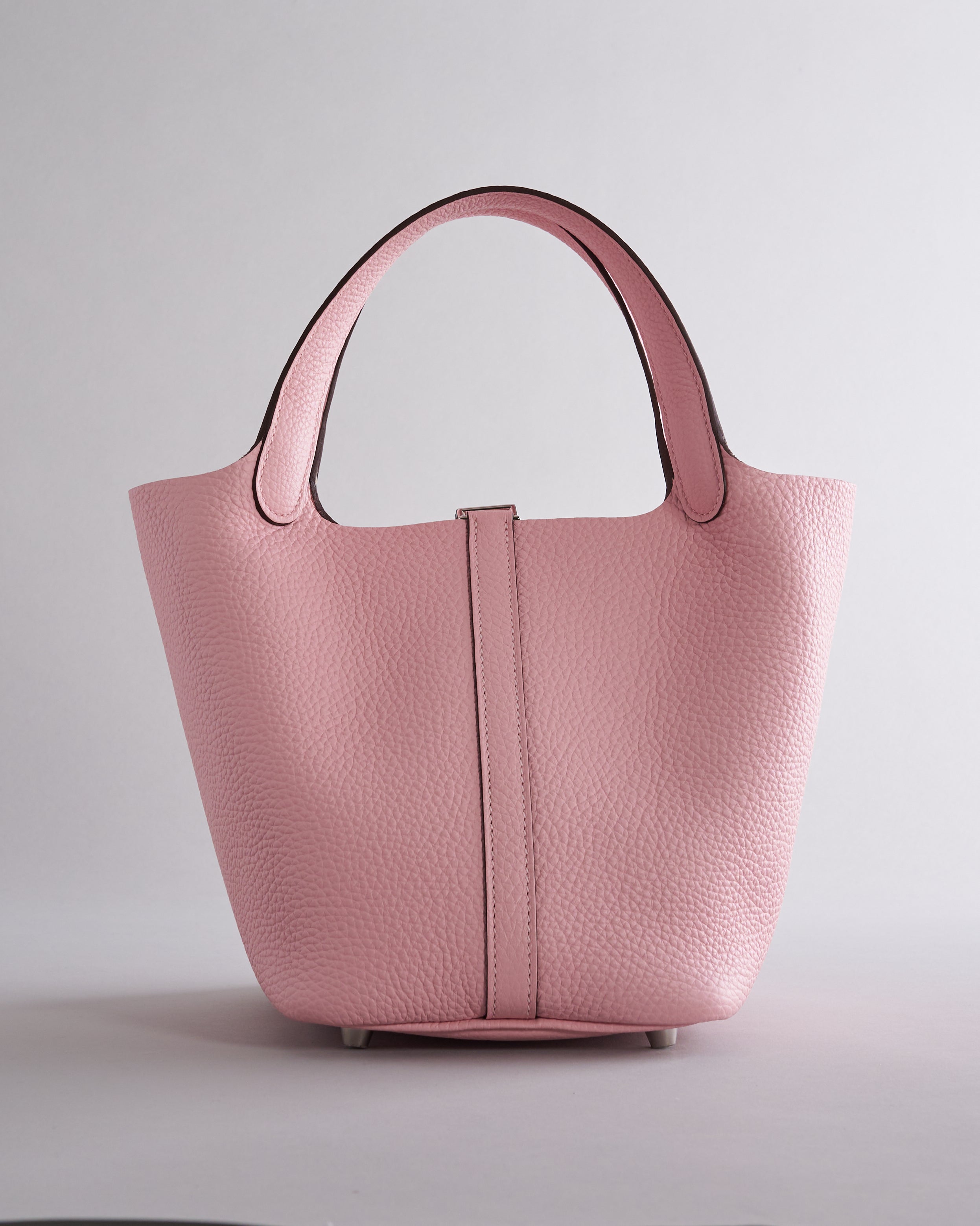 Hermès Picotin 18 Clemence Rose Sakura Palladium Hardware