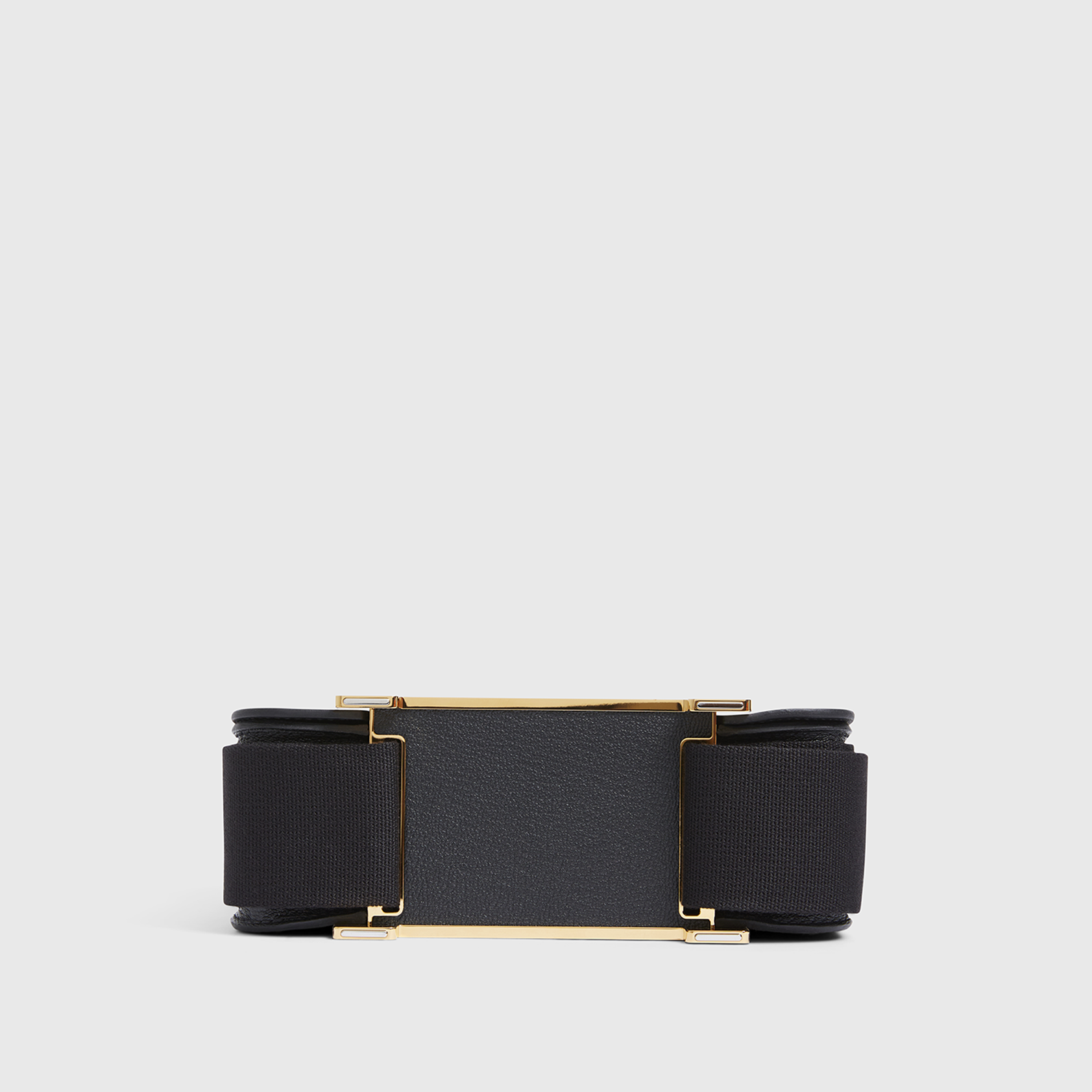 Hermès Geta Bag Chevre Black Gold Hardware