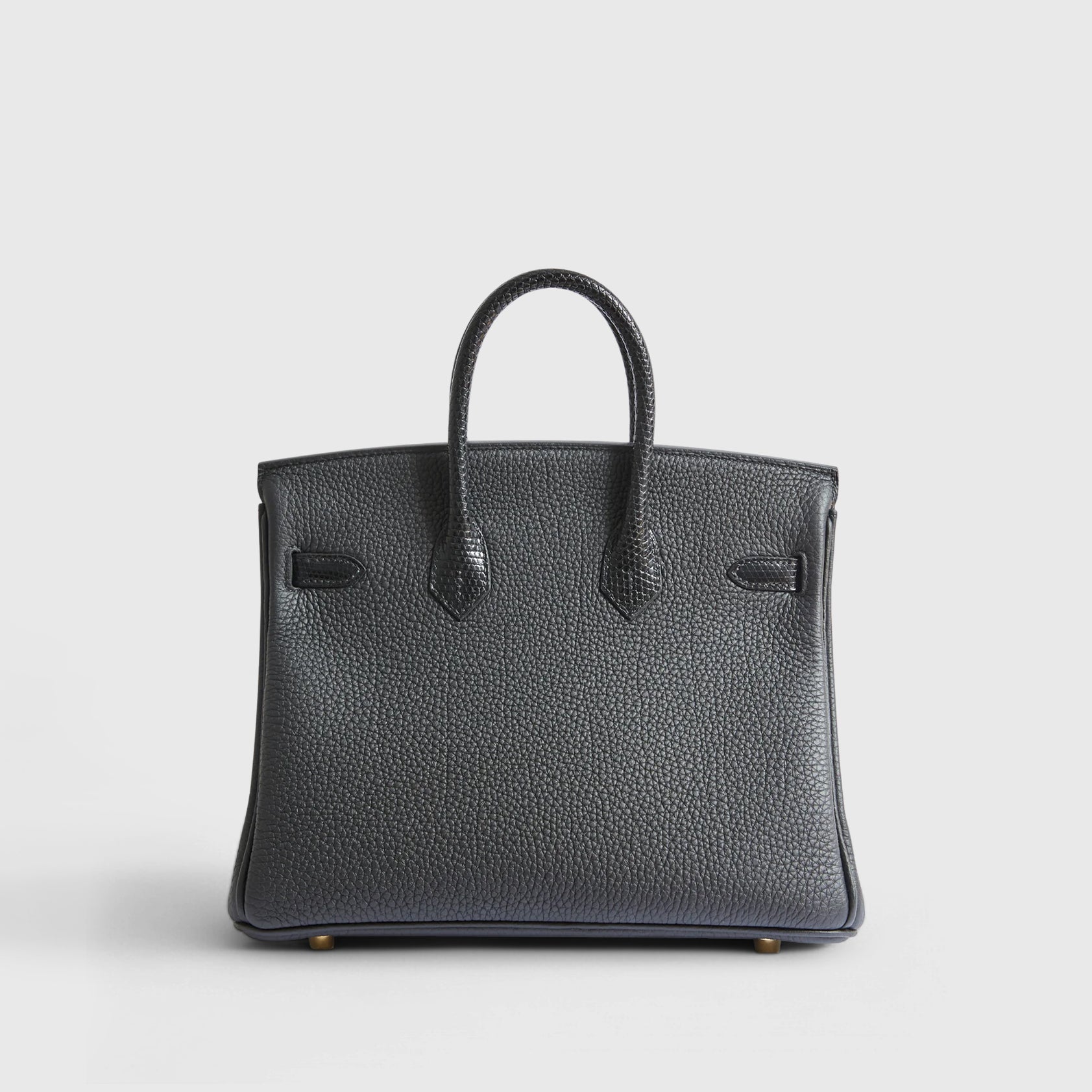 Hermès Birkin Touch 25 Lizard Black Gold Hardware