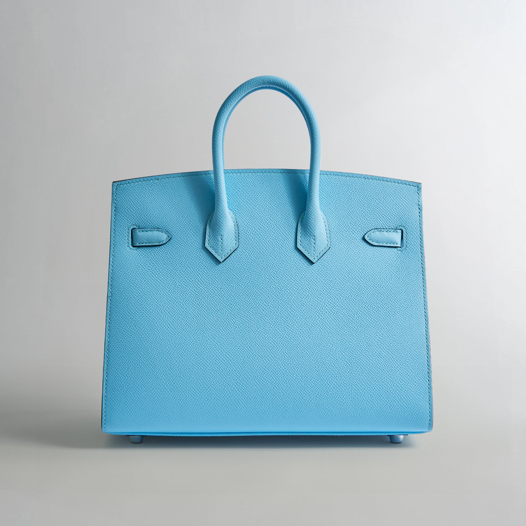 Hermès Birkin 25 Epsom Blue Celeste Palladium Hardware Sellier