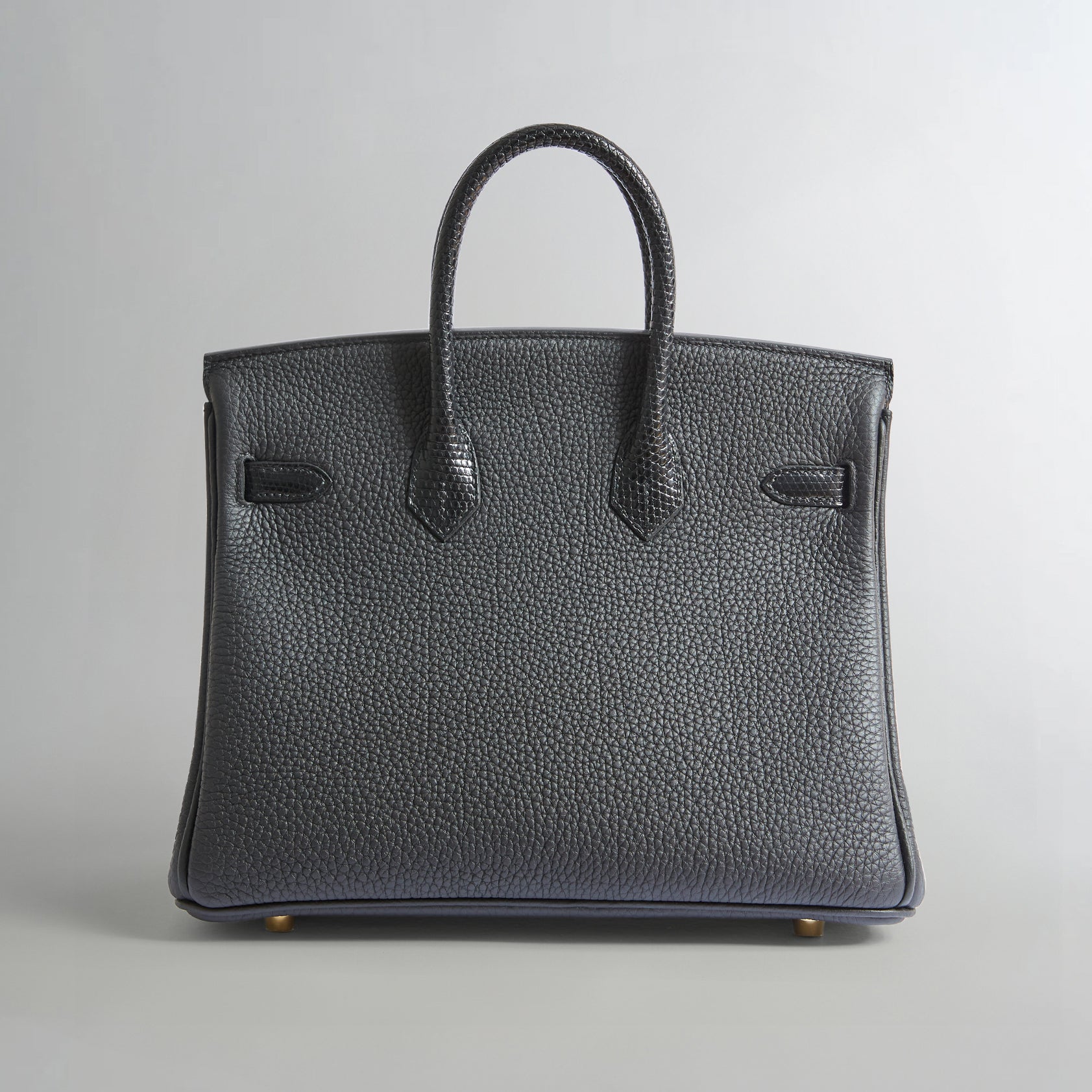 Hermès Birkin Touch 25 Lizard Black Gold Hardware