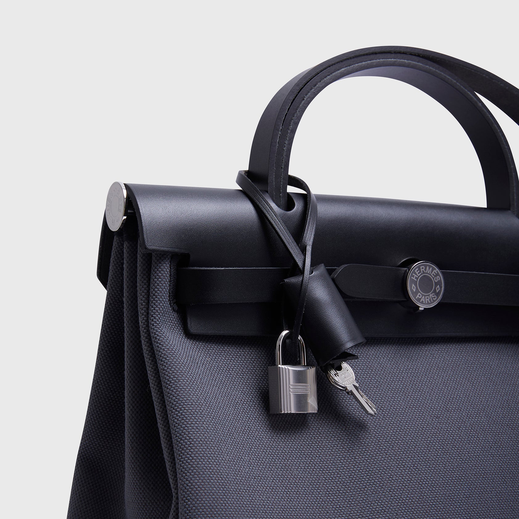 Hermès Herbag Zip 31 Ardoise/Black Palladium Hardware