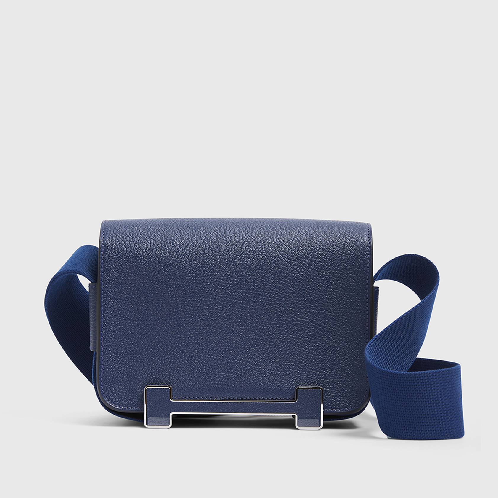 Hermès Geta Bag Chevre Navy Palladium Hardware