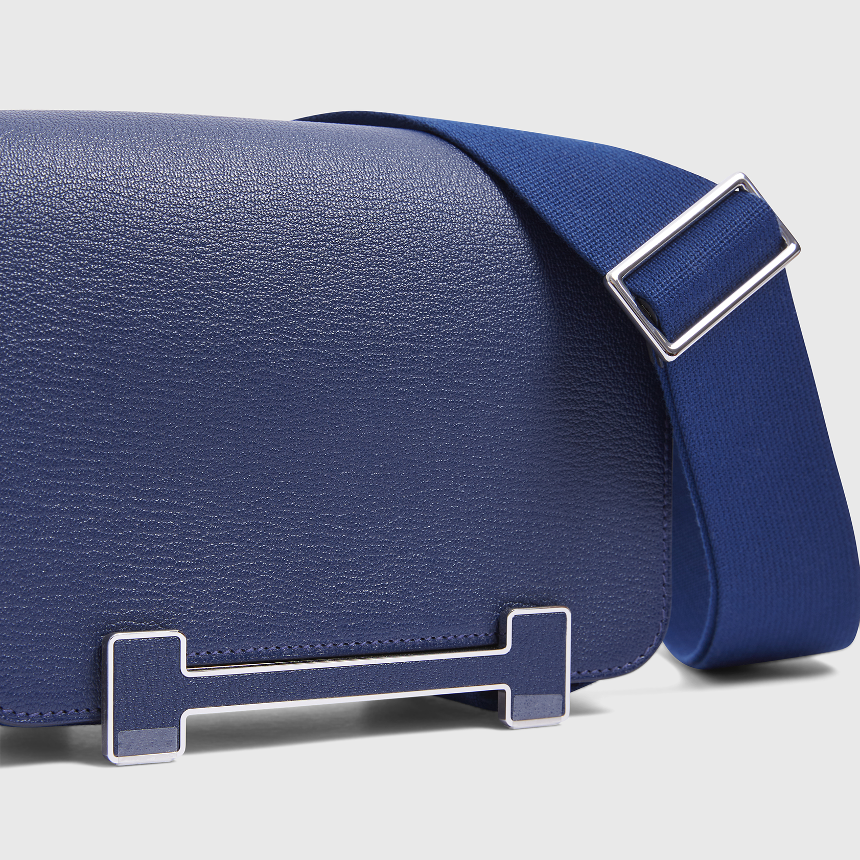 Hermès Geta Bag Chevre Navy Palladium Hardware