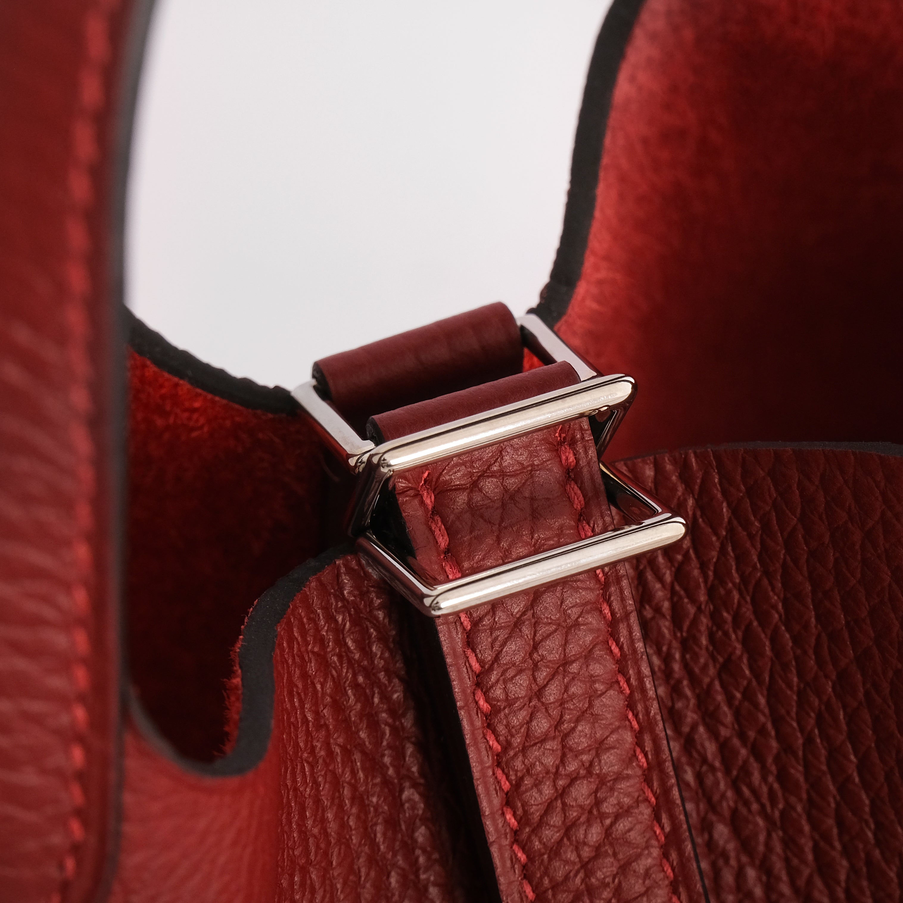 Hermès Picotin 18 Clemence Rouge H Palladium Hardware