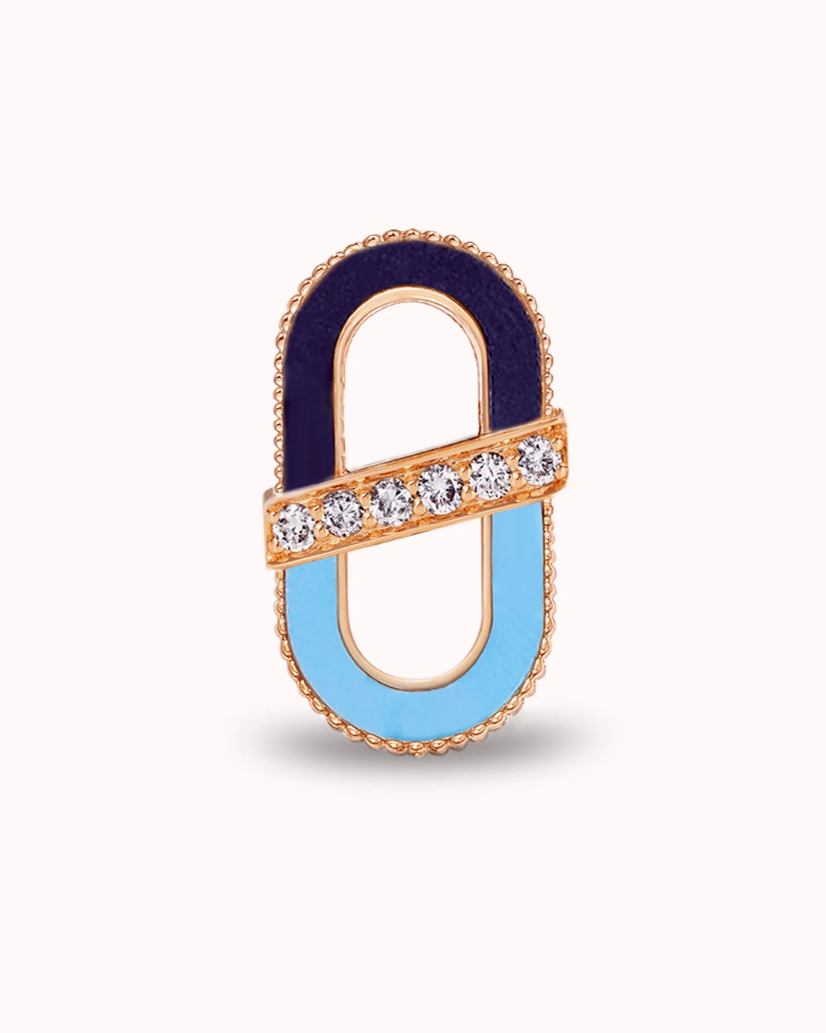 Karina Choudhrie Vitamin Pink Ear Pendant - Blue