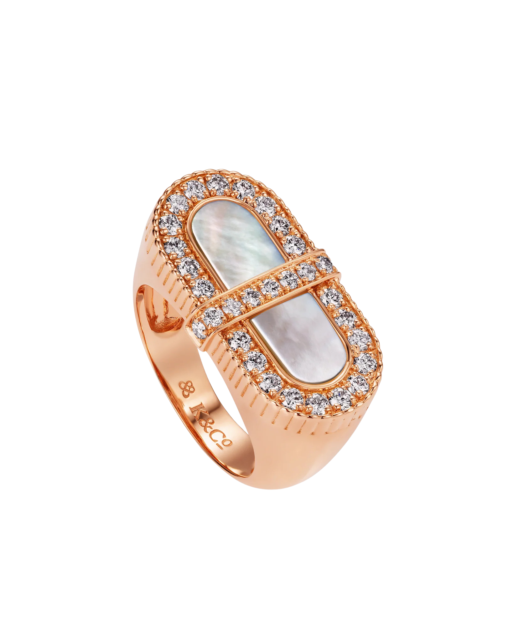 Vitamin Pink Colours Ring - White Mother-Of-Pearl